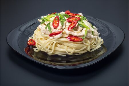 Паста с лососем