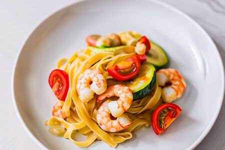 Паста с креветками