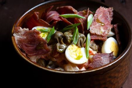 Оливье с говядиной