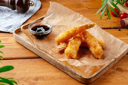 Креветки в кляре