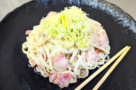 Удон с беконом