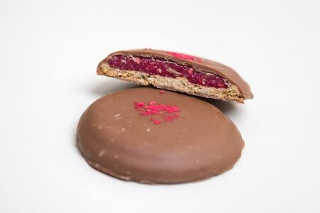 Vegan печенье овсяное с малиной