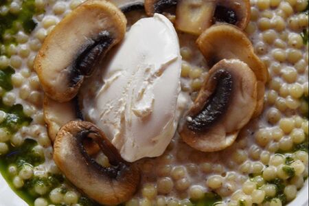 Птитим или Орзо с грибами