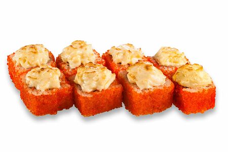 Запеченный ролл Калифорния с крабом