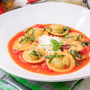 Равиоли с рикоттой и шпинатом