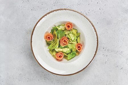 Салат с семгой