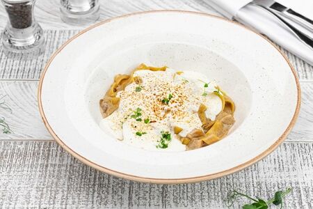 Тальятелле с белыми грибами