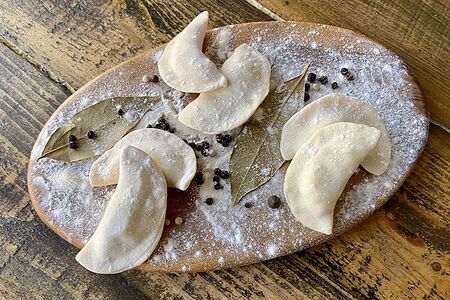 Вареники с вареным картофелем замороженные