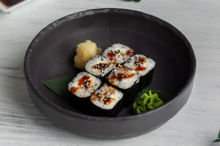 Ролл со сливочным сыром и угрем