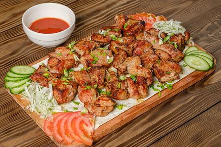 Шашлык из cвинoй шеи