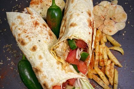 Шаверма с картошкой фри