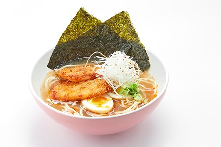 Рамен с хрустящим сыром