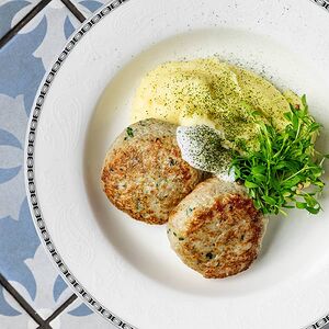 Котлеты куриные с пюре