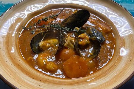 Томатный суп Таврида с морепродуктами