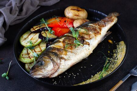 Дорадо на гриле