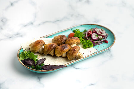 Шашалык из шампиньонов