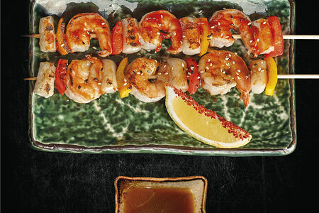 Креветка на гриле BBQ