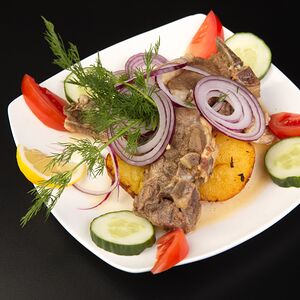 Казан-кебаб с бараниной