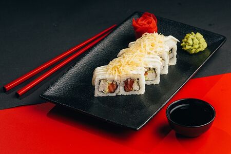 Цезарь ролл с креветками