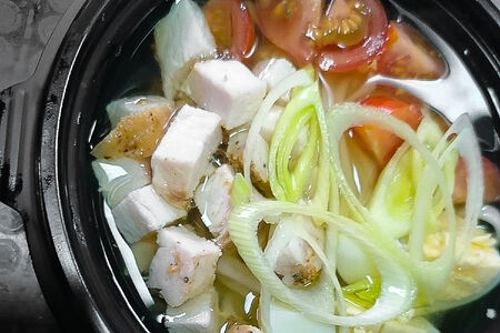 Удон с курицей