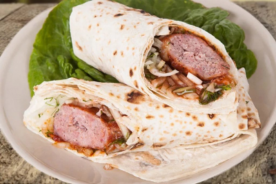 Люля-кебаб из индейки в лаваше