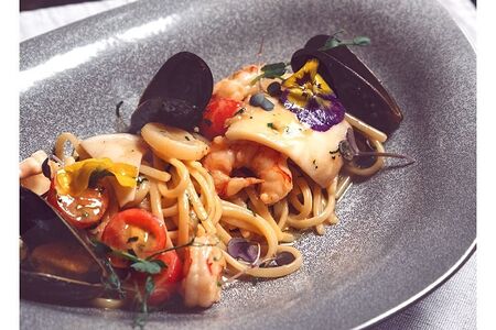 Лингвини с морепродуктами