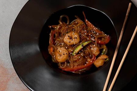 Лапша с креветкой