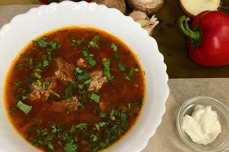 Борщ с говядиной