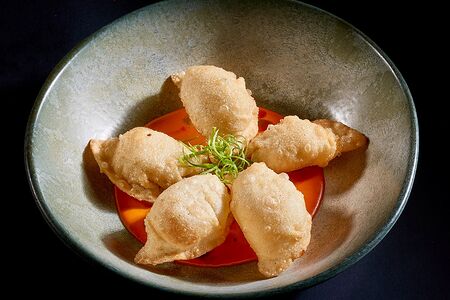 Жареные гедза Судак сатай