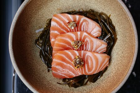 Лосось, комбу-кимчи