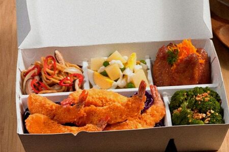 Комбо Wok my Box Удон Терияки с курицей, салат летний, Морс my Box Клюква