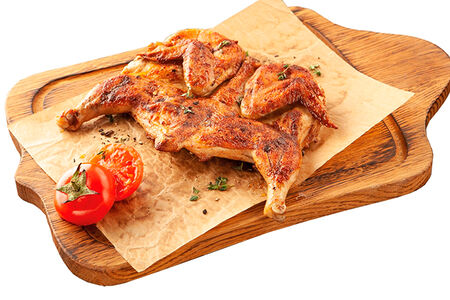 Цыпленок табака с чесночным соусом