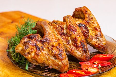 Крылышки куриные в соевом соусе