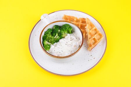 Сливочная курочка с брокколи