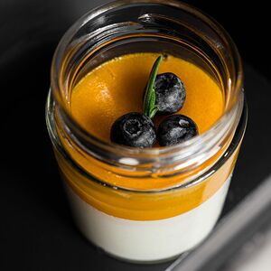 Панна котта с облепихой без сахара