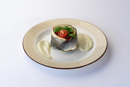 Запеченное филе сибаса