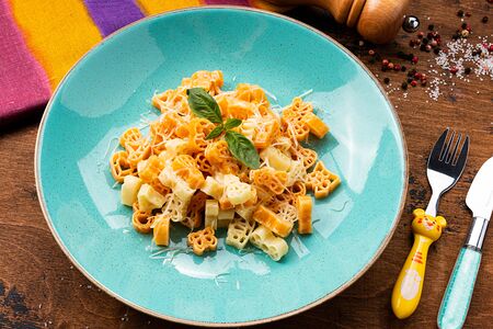 Макароны с сыром детское меню