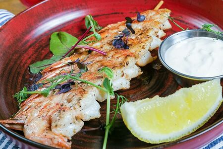 Креветки с соусом Ранч