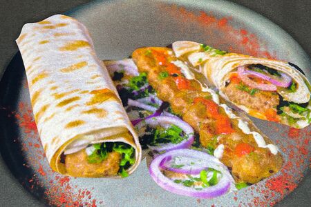 Люля куриная в лаваше