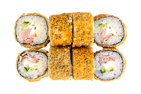 Горячий ролл с беконом