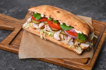 Стейк-бургер с цыпленком