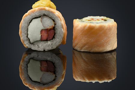 Запеченная Филадельфия с креветкой