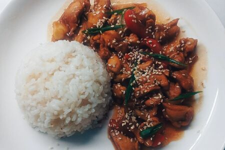 Курица терияки с рисом