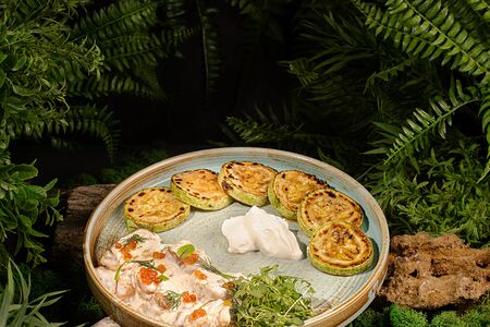 Треска с цукини