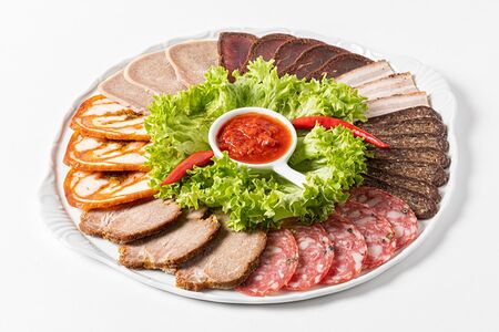 Мясная нарезка домашняя с бастурмой