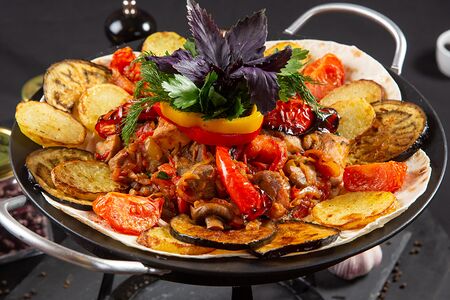 Садж с бараниной