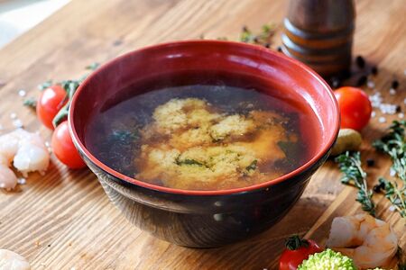 Мисо суп с лососем