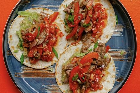 Тако с говядиной