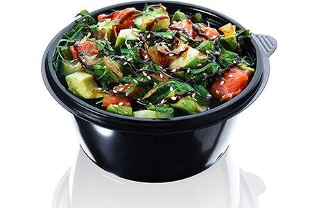 Салат с лососем