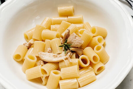 Ригатони с кроликом